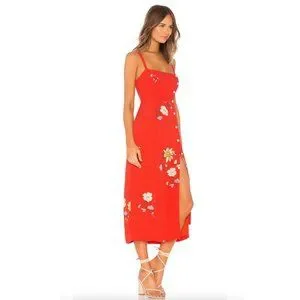 Capulet | Dresses | Janette Midi Dress In Red Floral | Poshmark